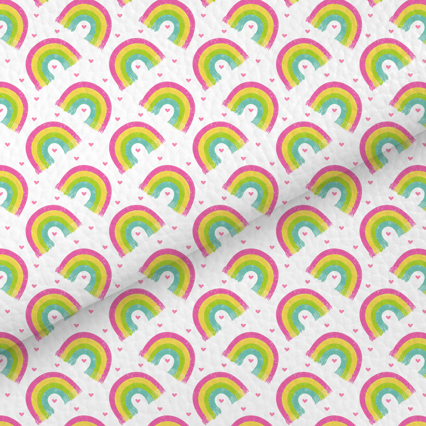 Multicolour Rainbow Leatherette