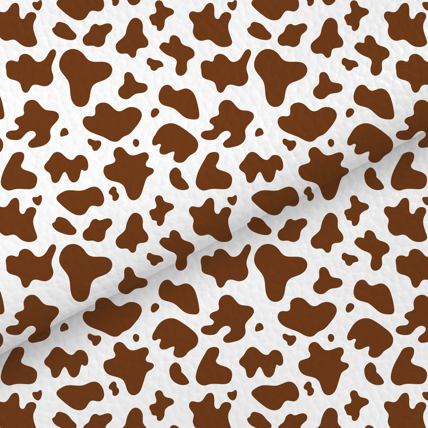 Brown Cow Print Leatherette
