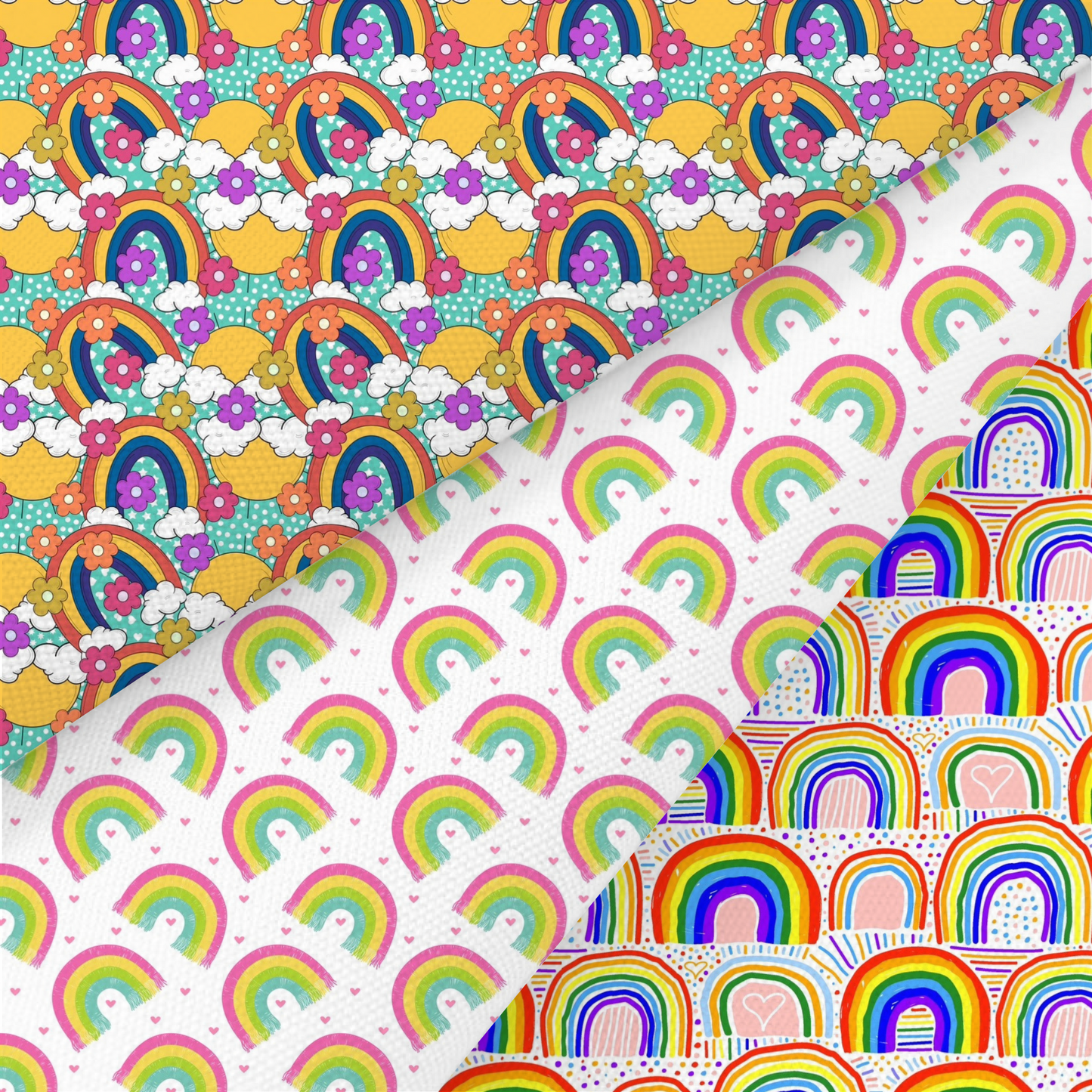 Rainbow Printed Fabric