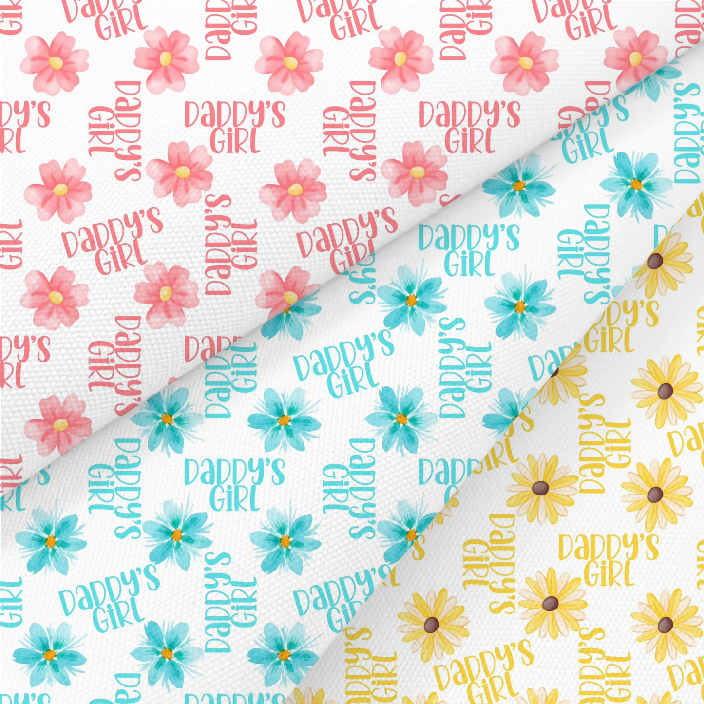 Daddy’s Girl Printed Fabric