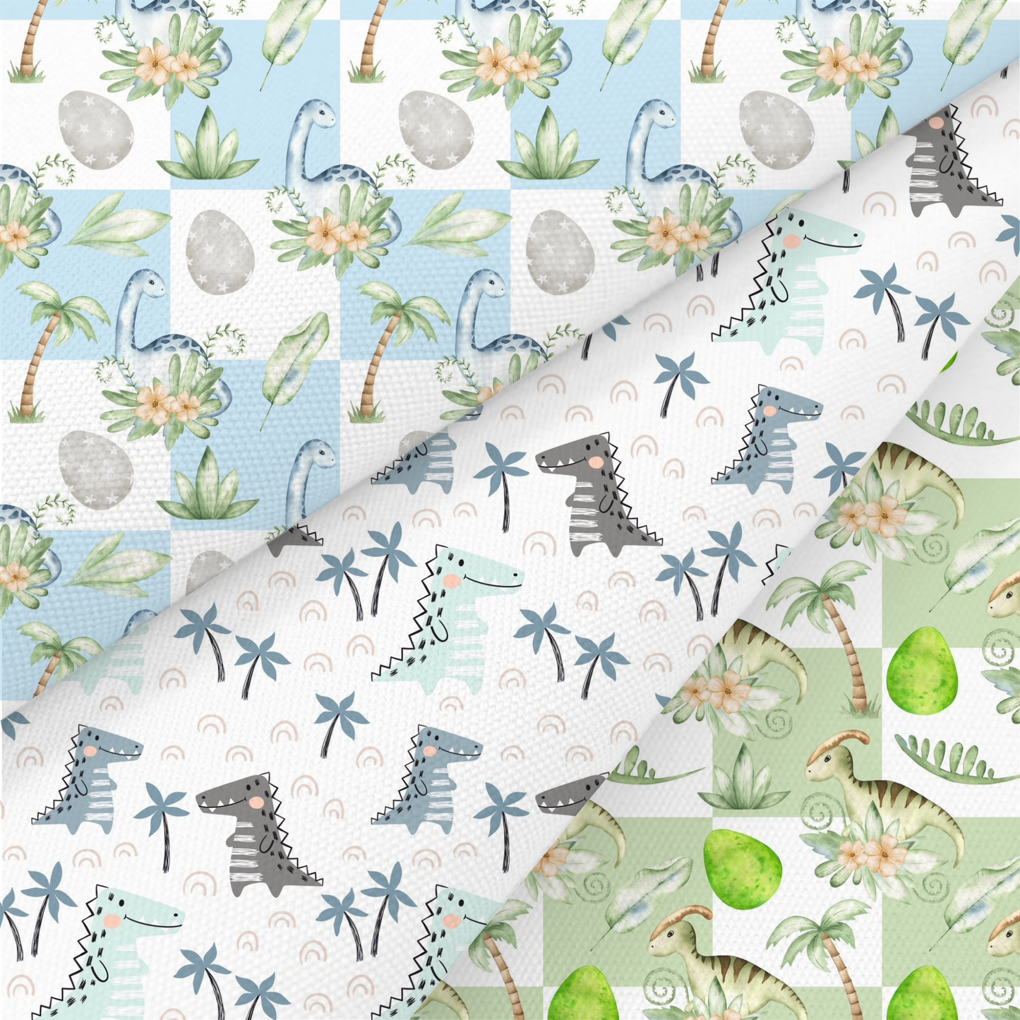 Dinosaur Printed Fabric