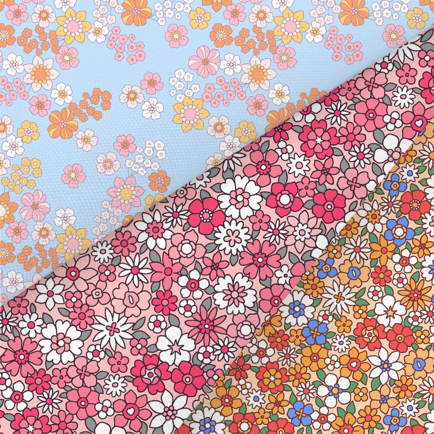 Liberty Style Floral Printed Fabric