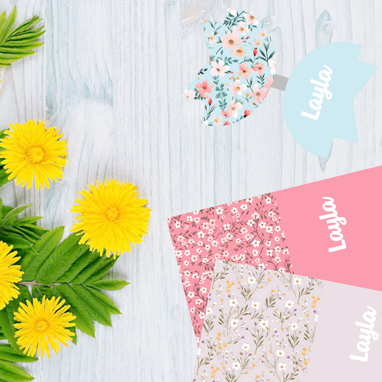 Ditsy Florals • Personalised Fabric