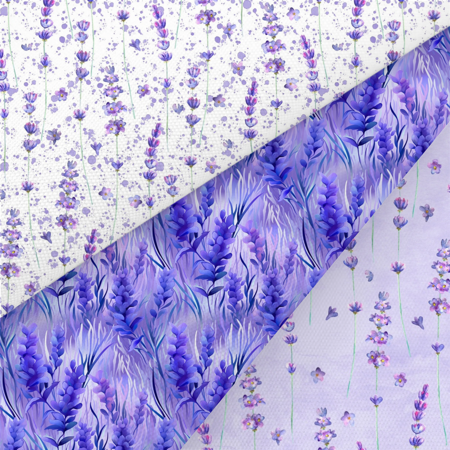 Lavender Printed Fabric