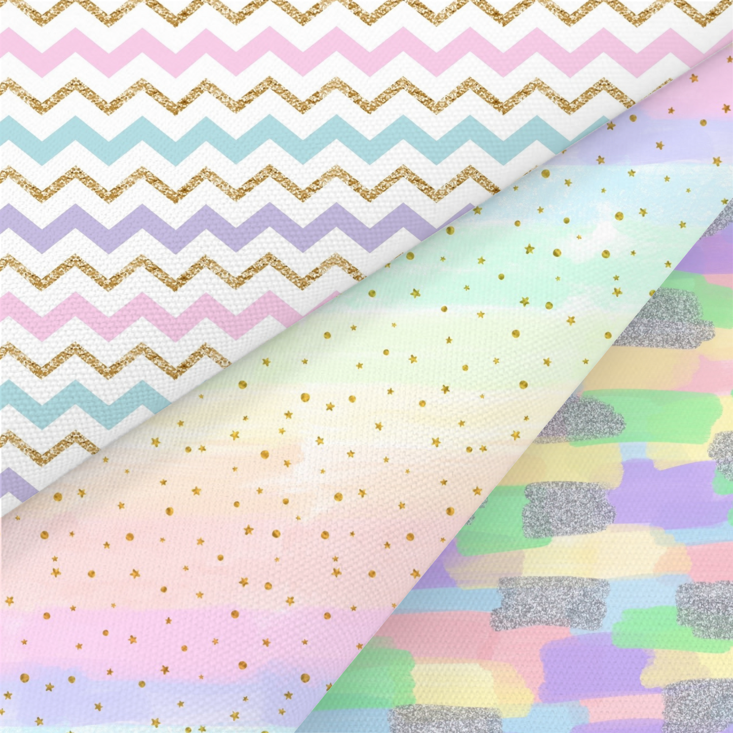 Zig Zags And Smudge Printed Fabric