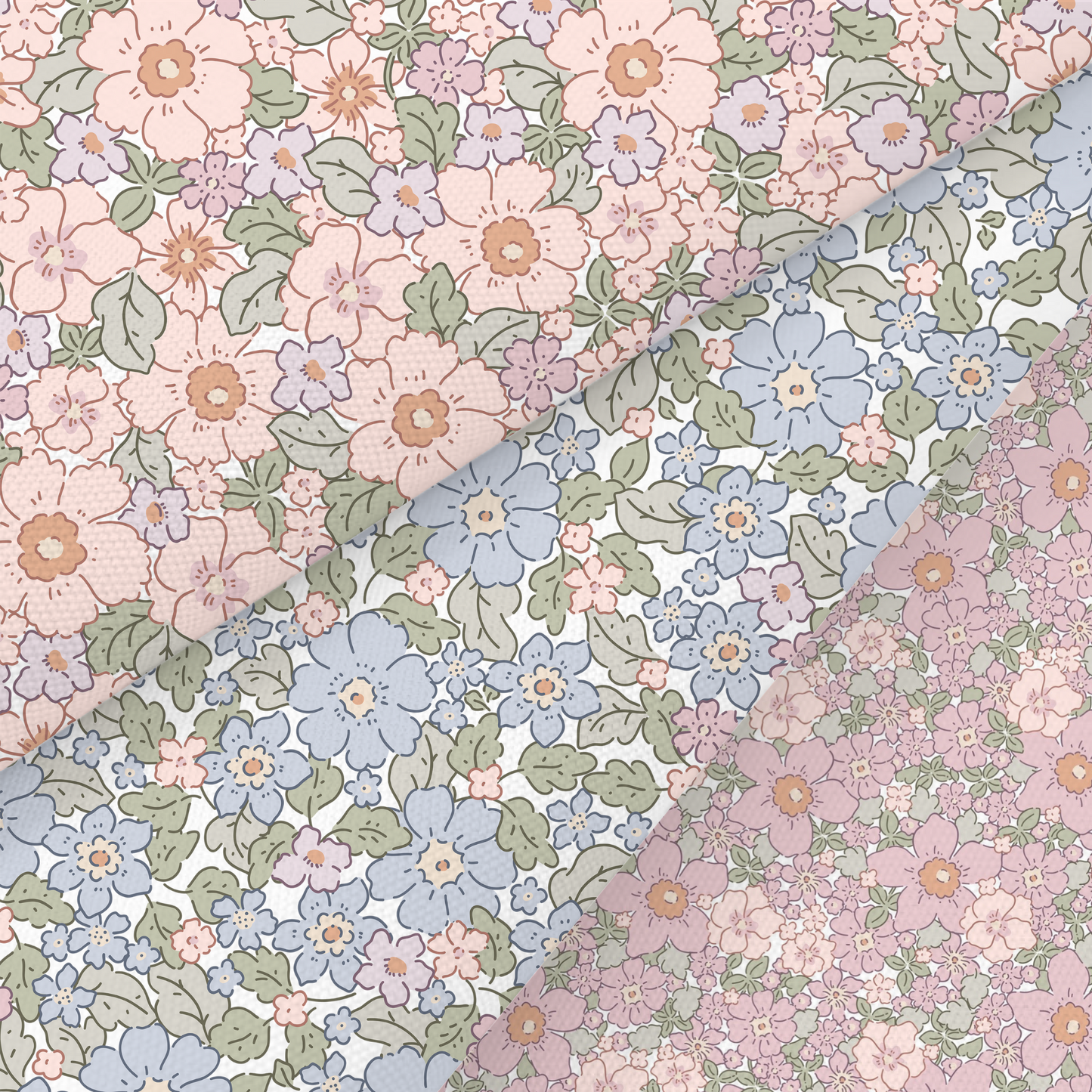 Liberty Style Floral Printed Fabric