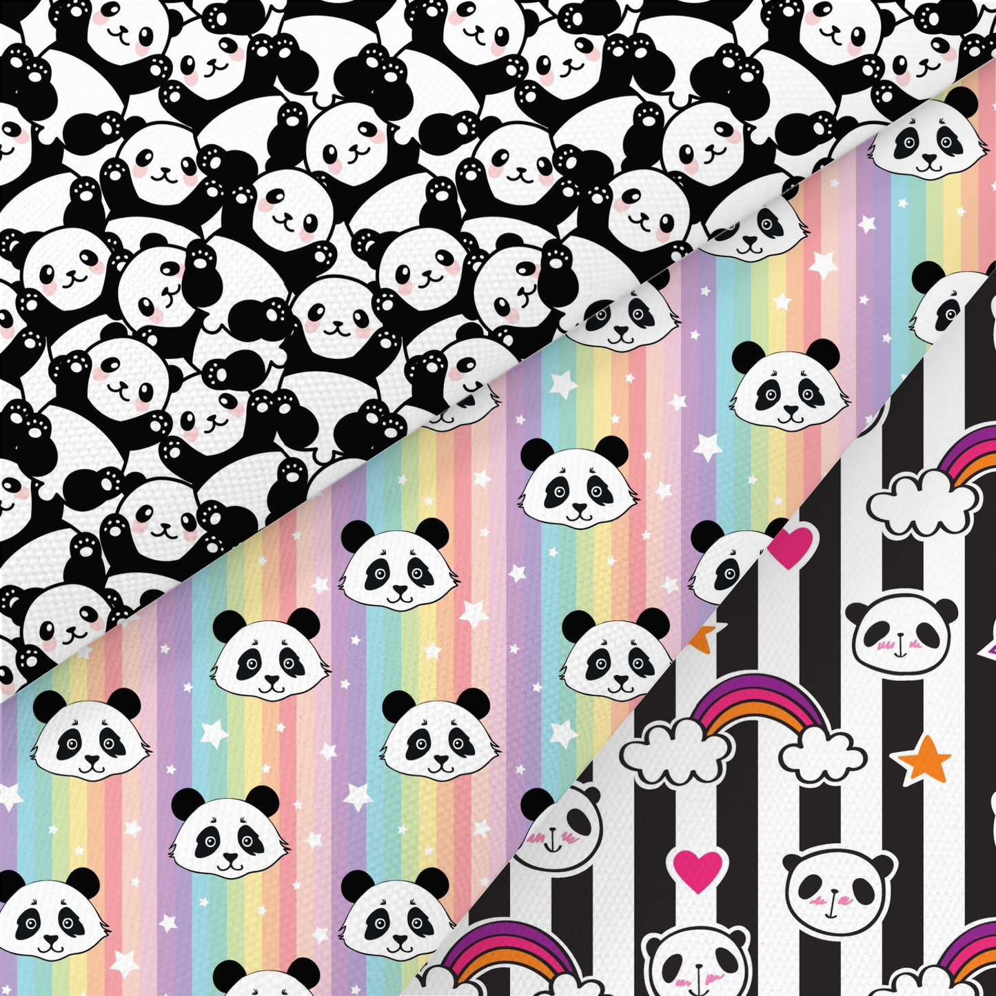 Panda Printed Fabric