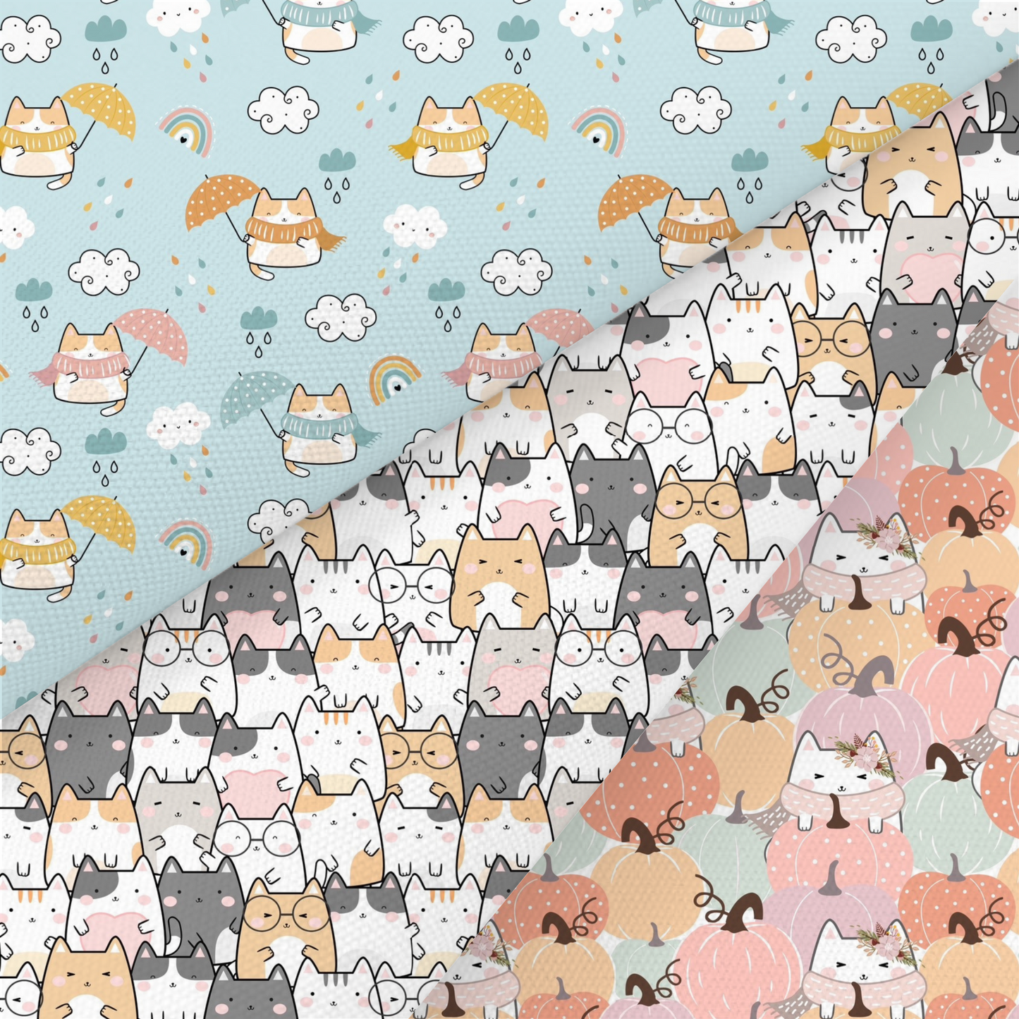 Cat Printed Fabric