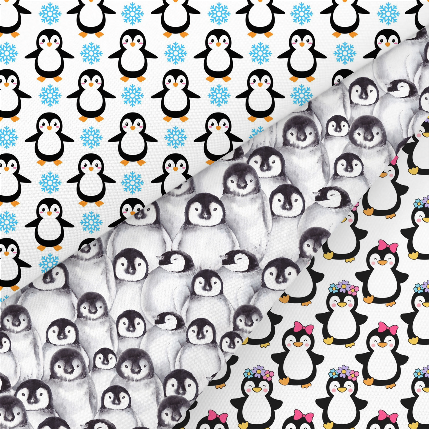 Penguin Printed Fabric