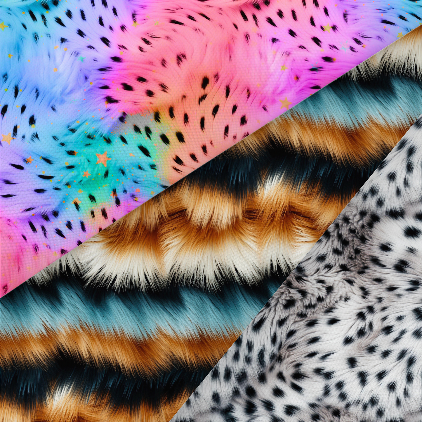 3D Effect Fur Printed Fabric