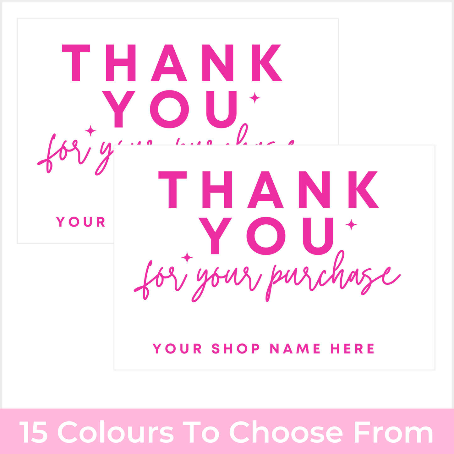 Thank You Cards (Any Colour) - SKU 5