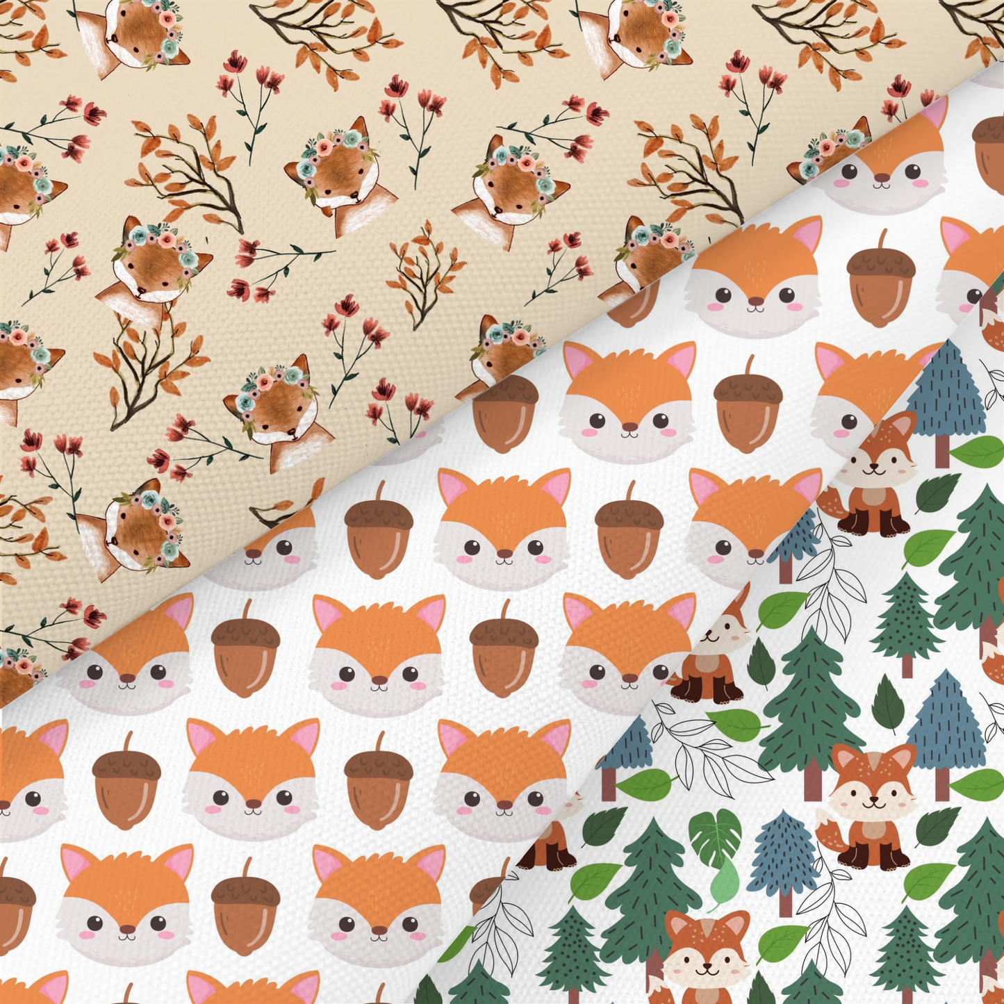 Fox Printed Fabric