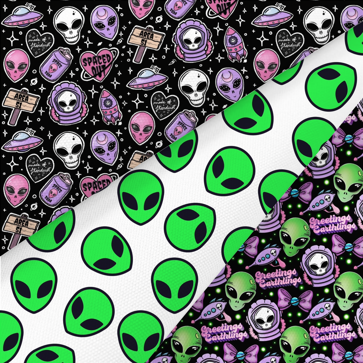 Alien Printed Fabric