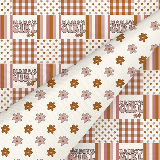 Mama’s And Daddy’s Girl Printed Fabric