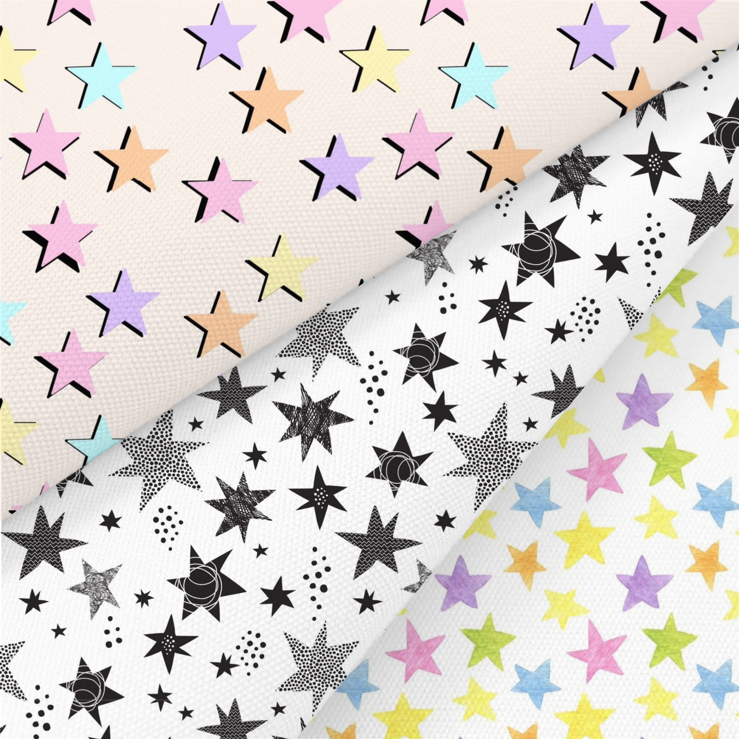 Stars Printed Fabric