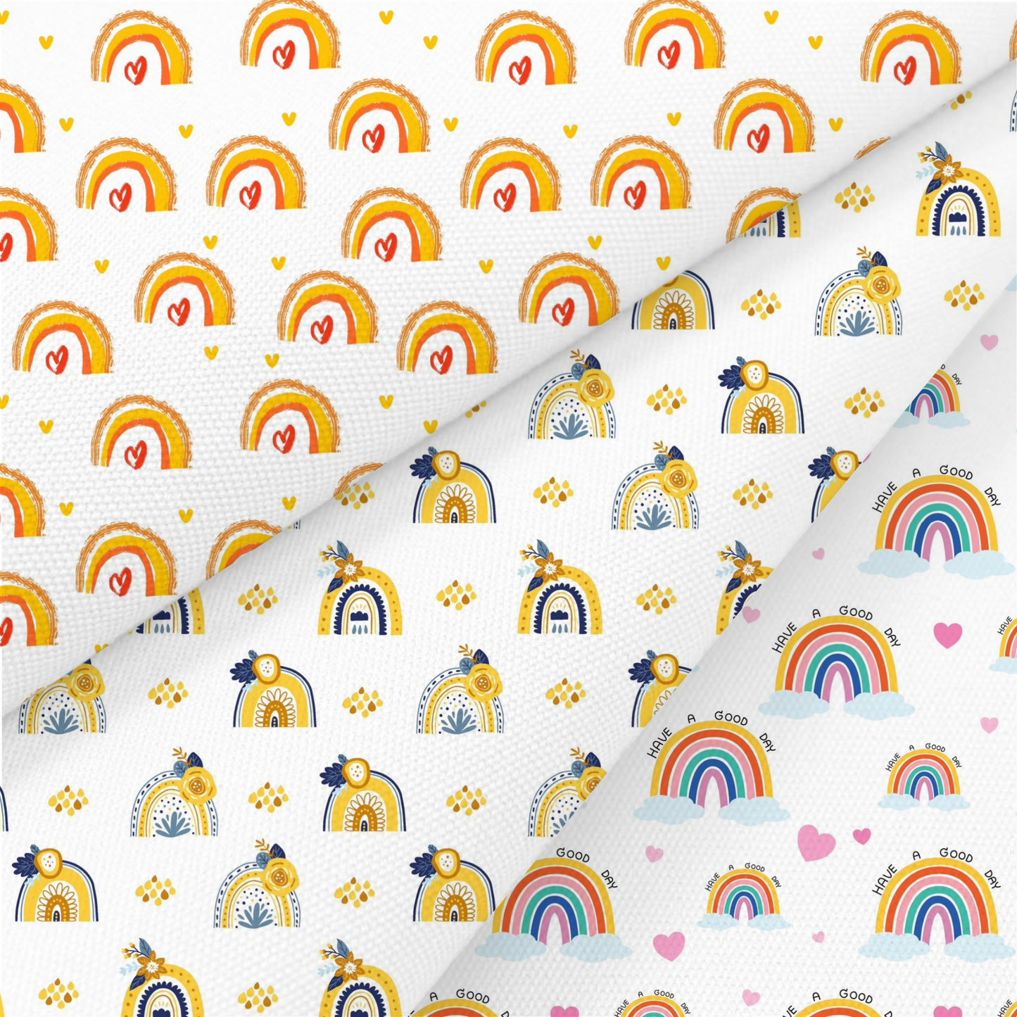 Rainbow Printed Fabric