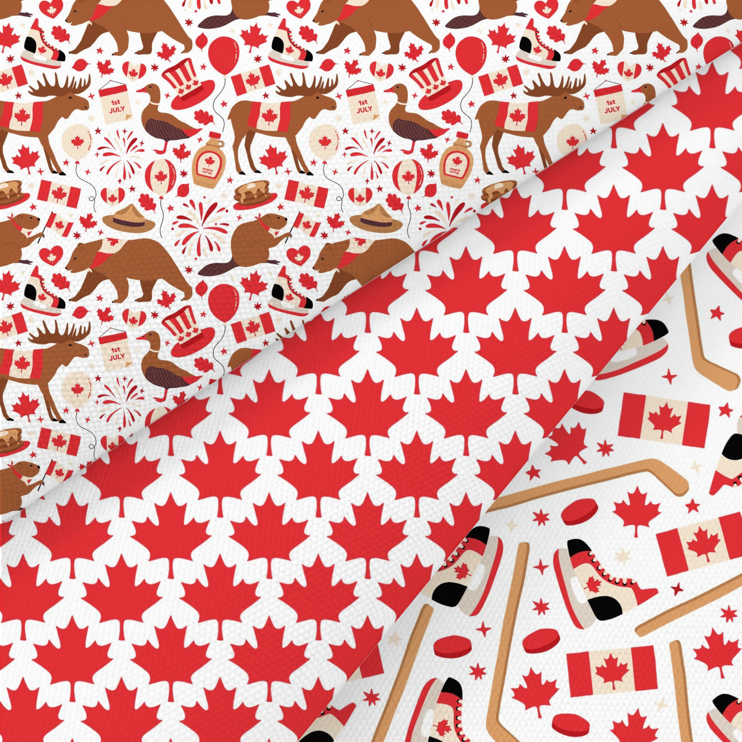 Canada Day Printed Fabric