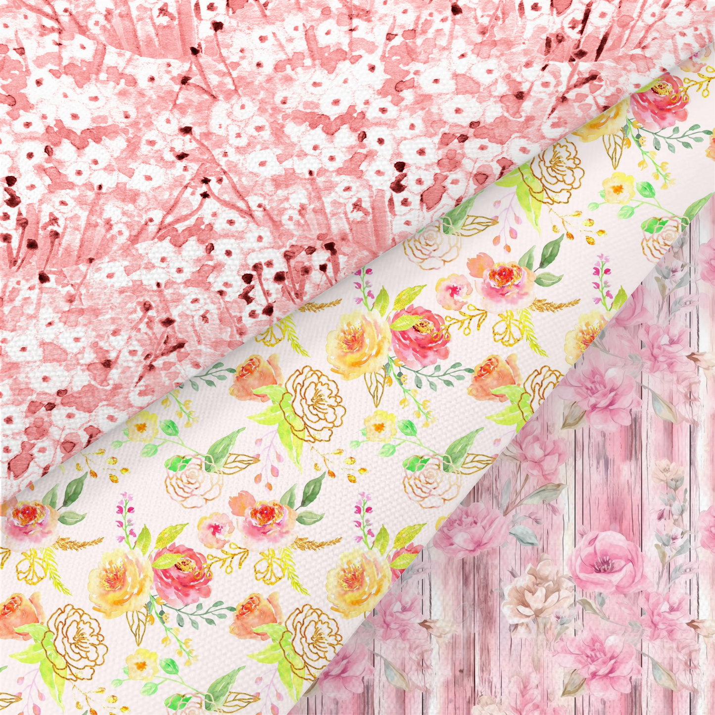 Shabby Chic Floral Printed Fabric