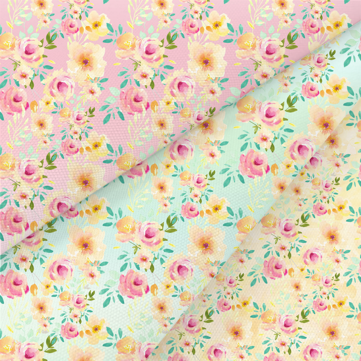 Shabby Chic Floral Printed Fabric