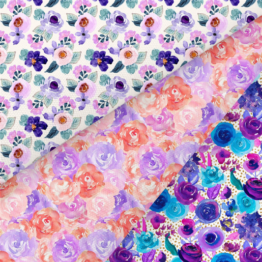 Watercolour Floral Printed Fabric