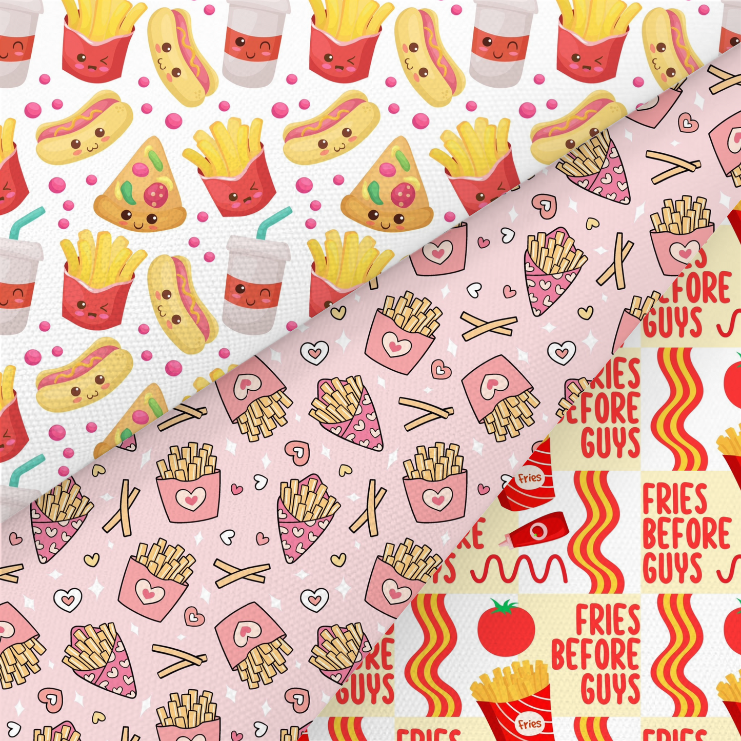 Fast Food Printed Fabric