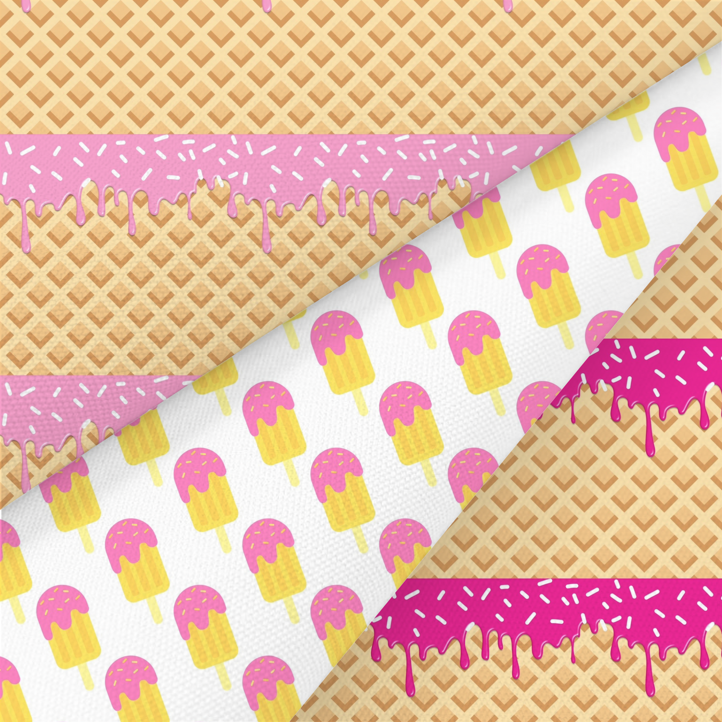 Ice Cream Printed Fabric