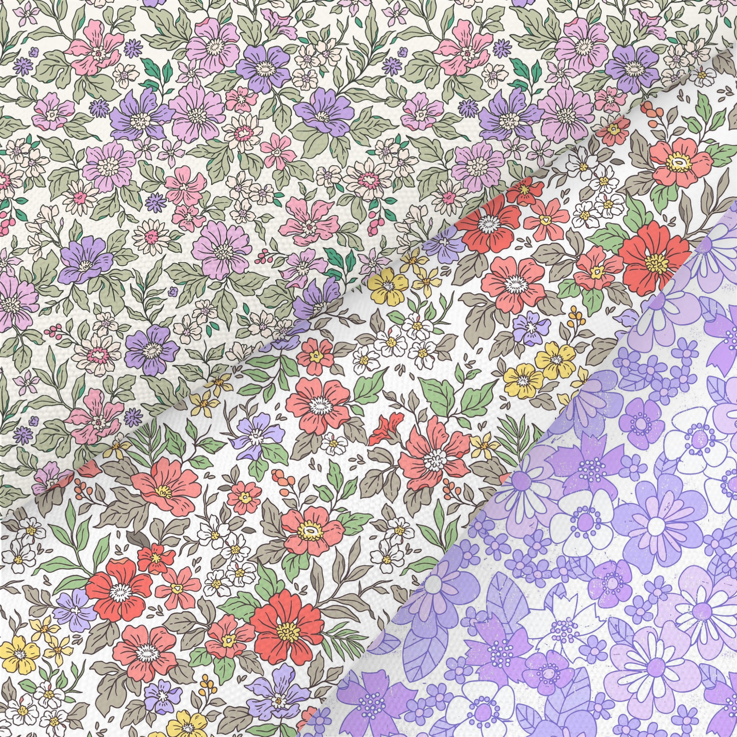 Liberty Style Floral Printed Fabric