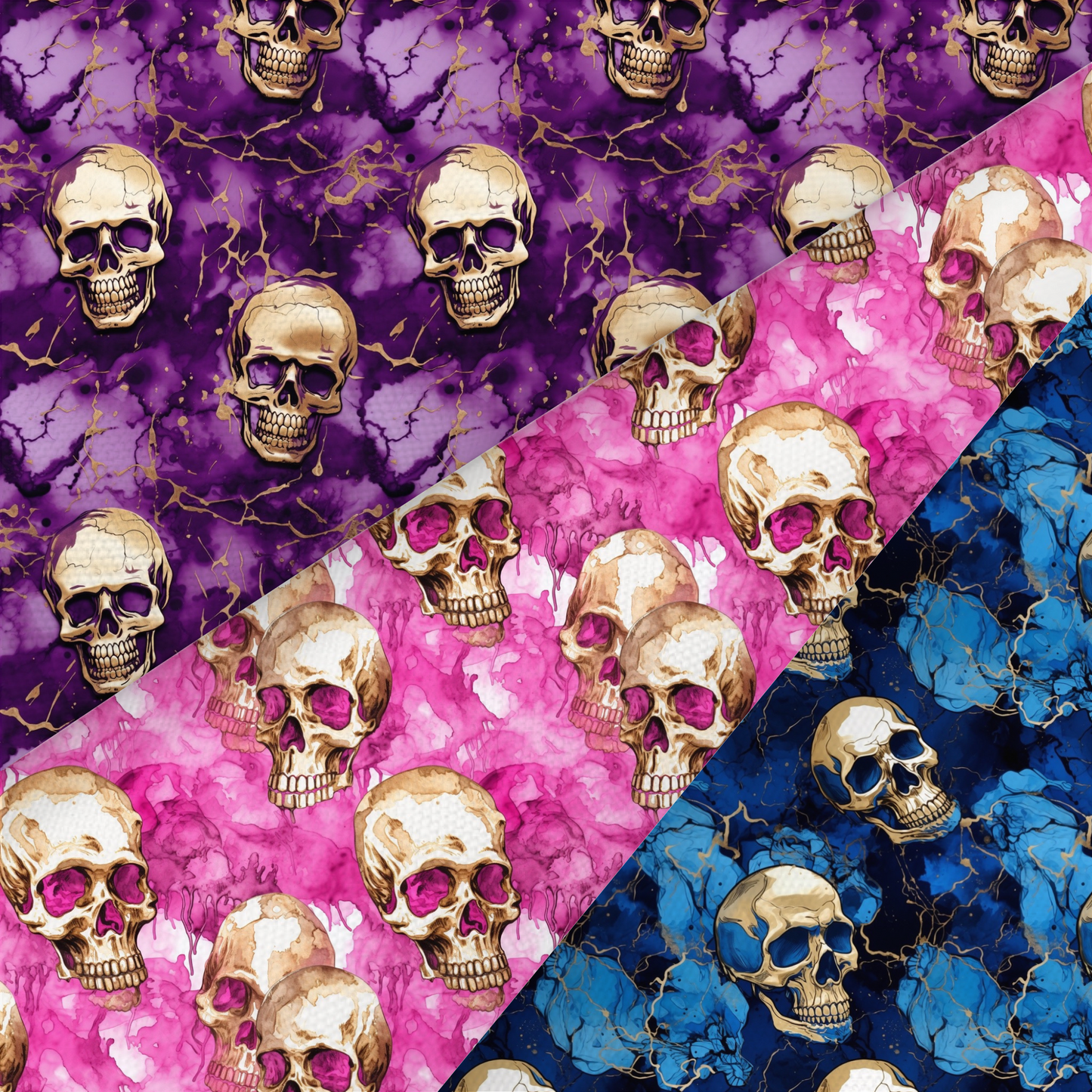 Skull Printed Fabric