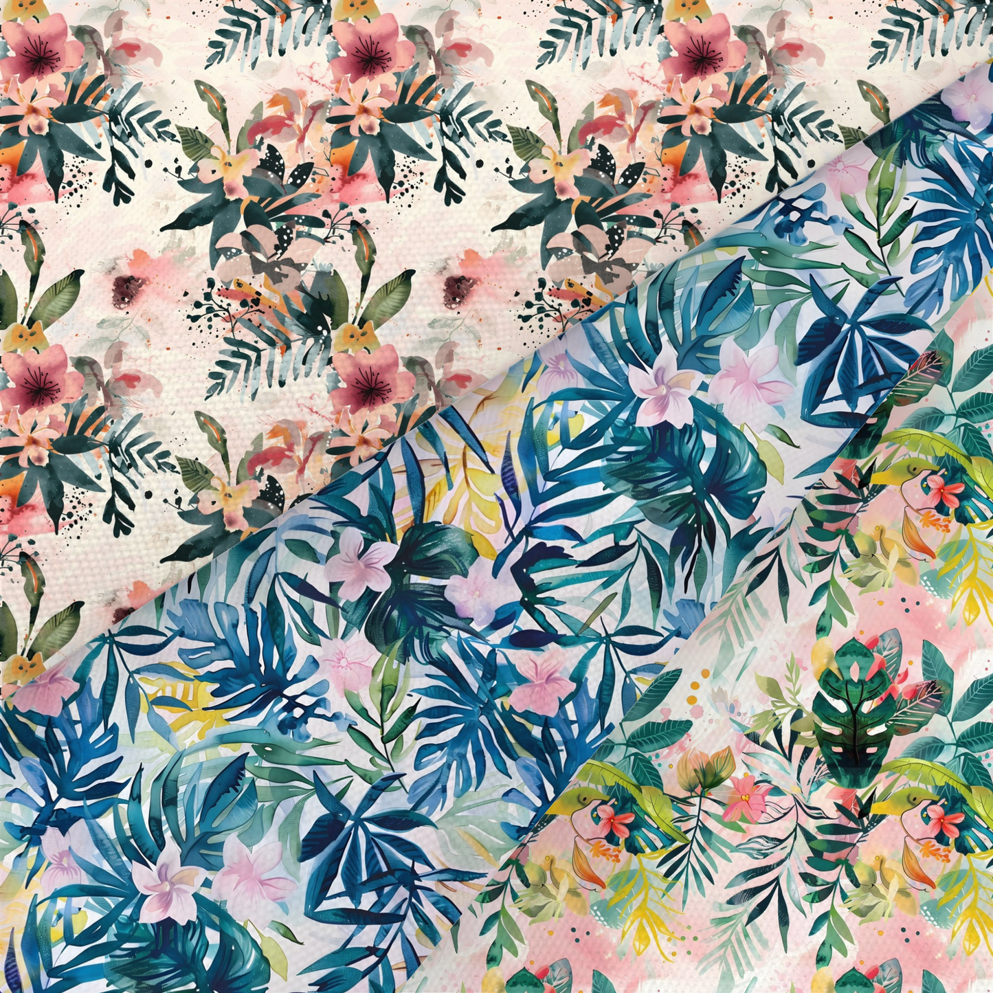 Jungle Floral Printed Fabric