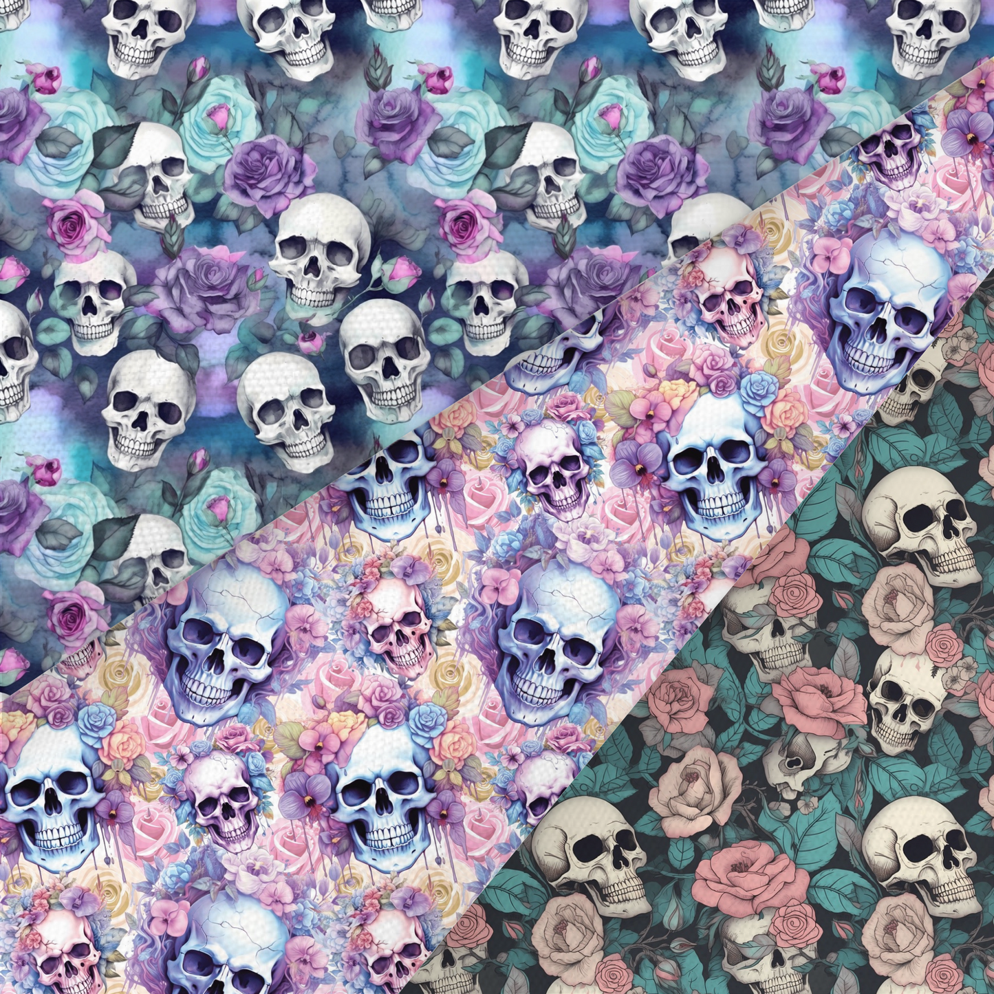 Skull Printed Fabric