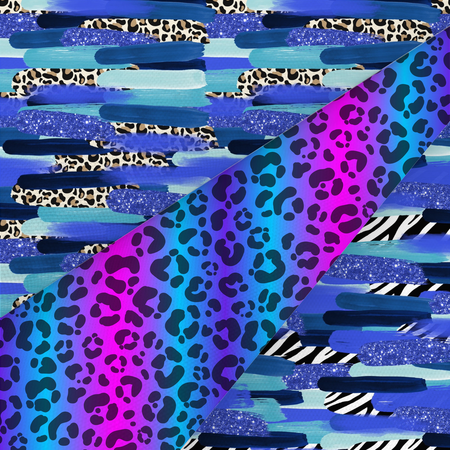Leopard And Zebra Print Printed Fabric