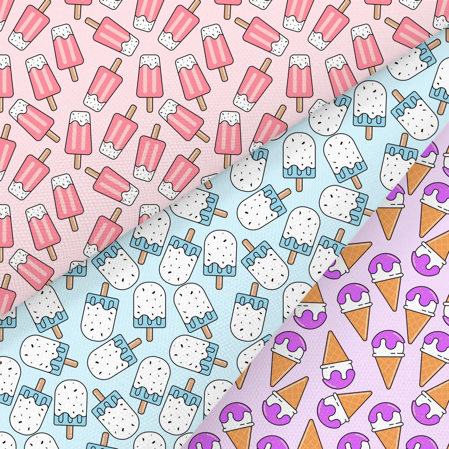 Ice Cream Printed Fabric