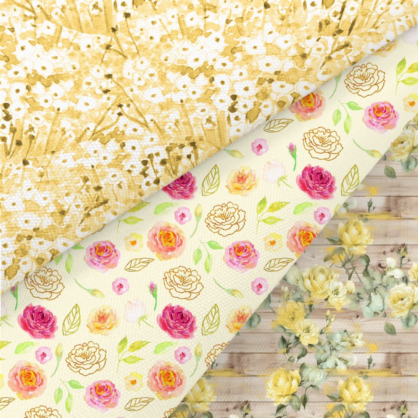 Shabby Chic Floral Printed Fabric