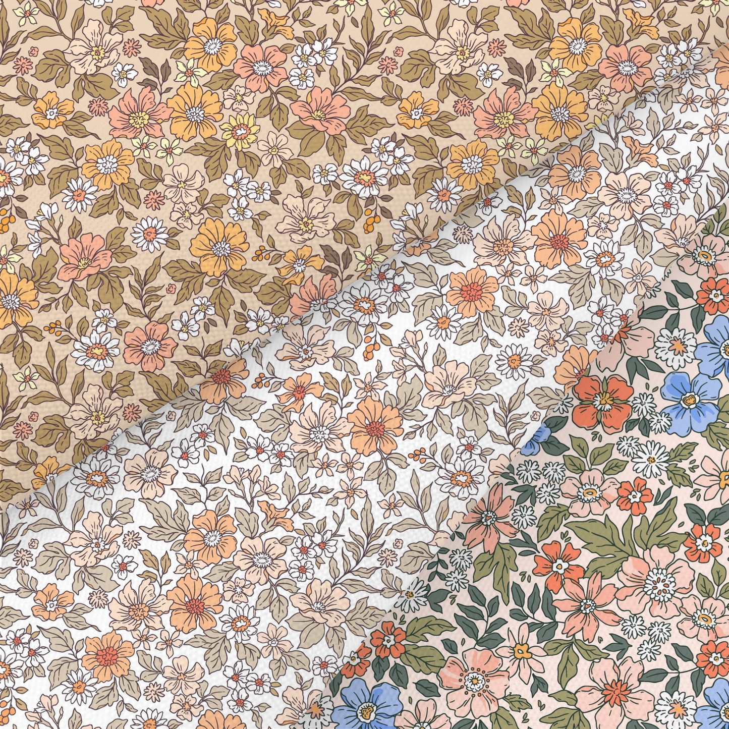 Liberty Style Floral Printed Fabric