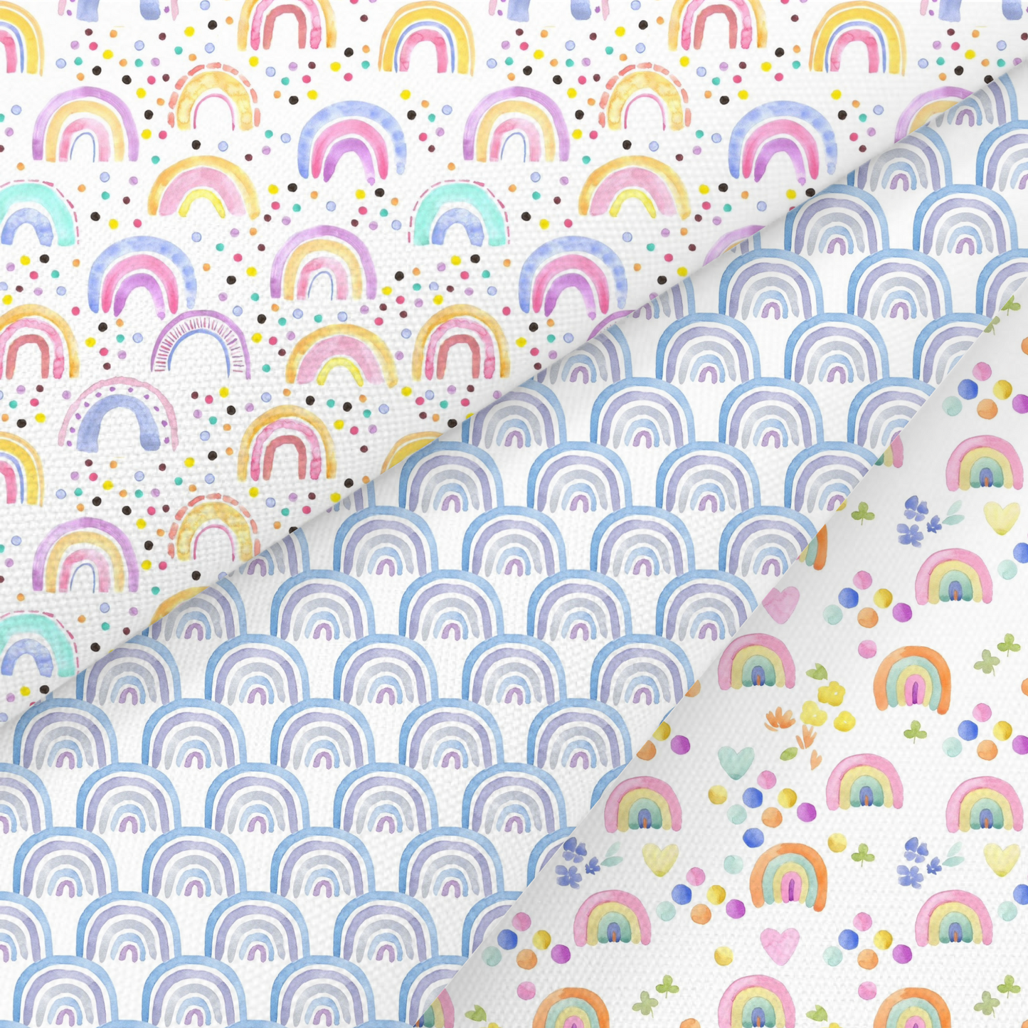 Rainbow Printed Fabric