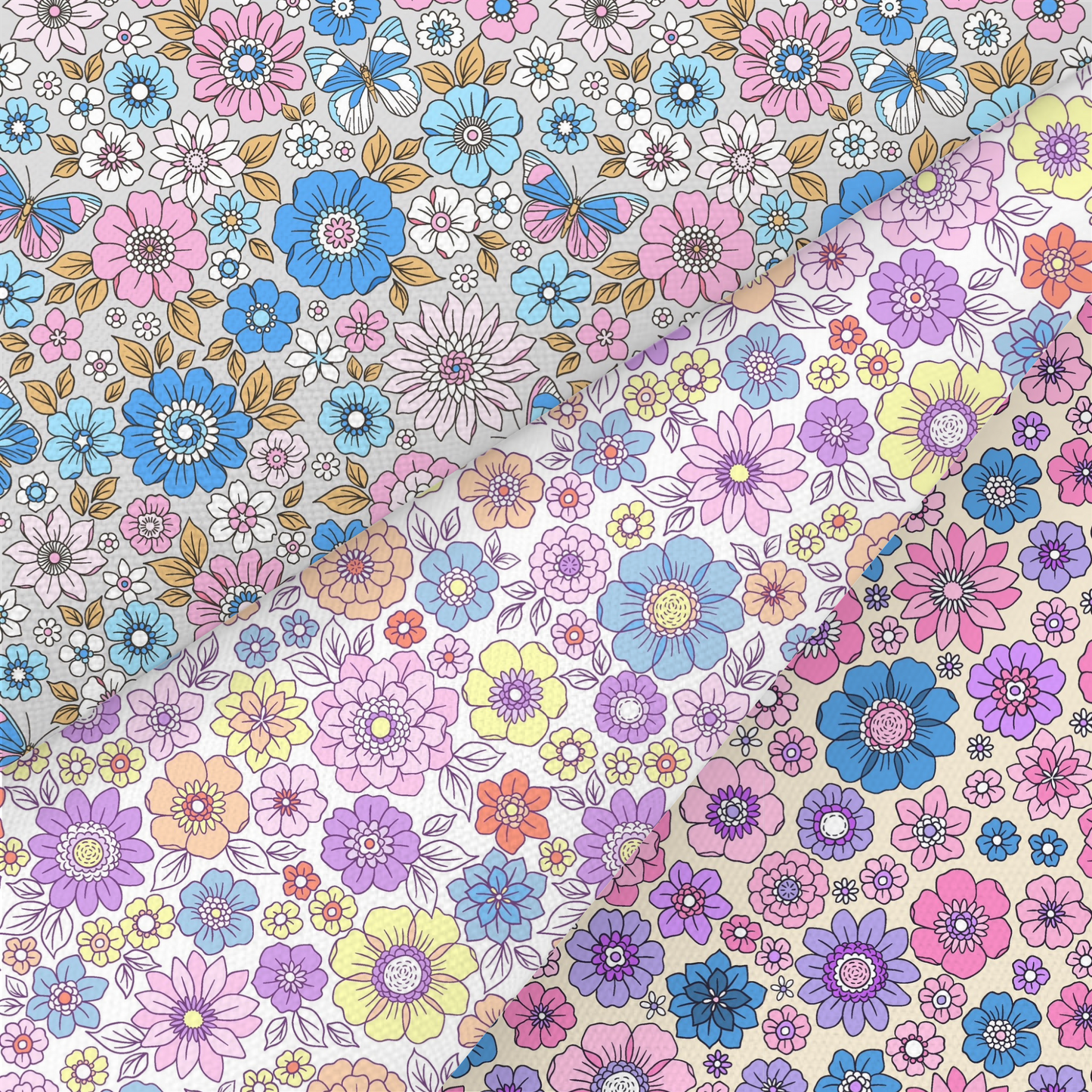 Liberty Style Floral Printed Fabric