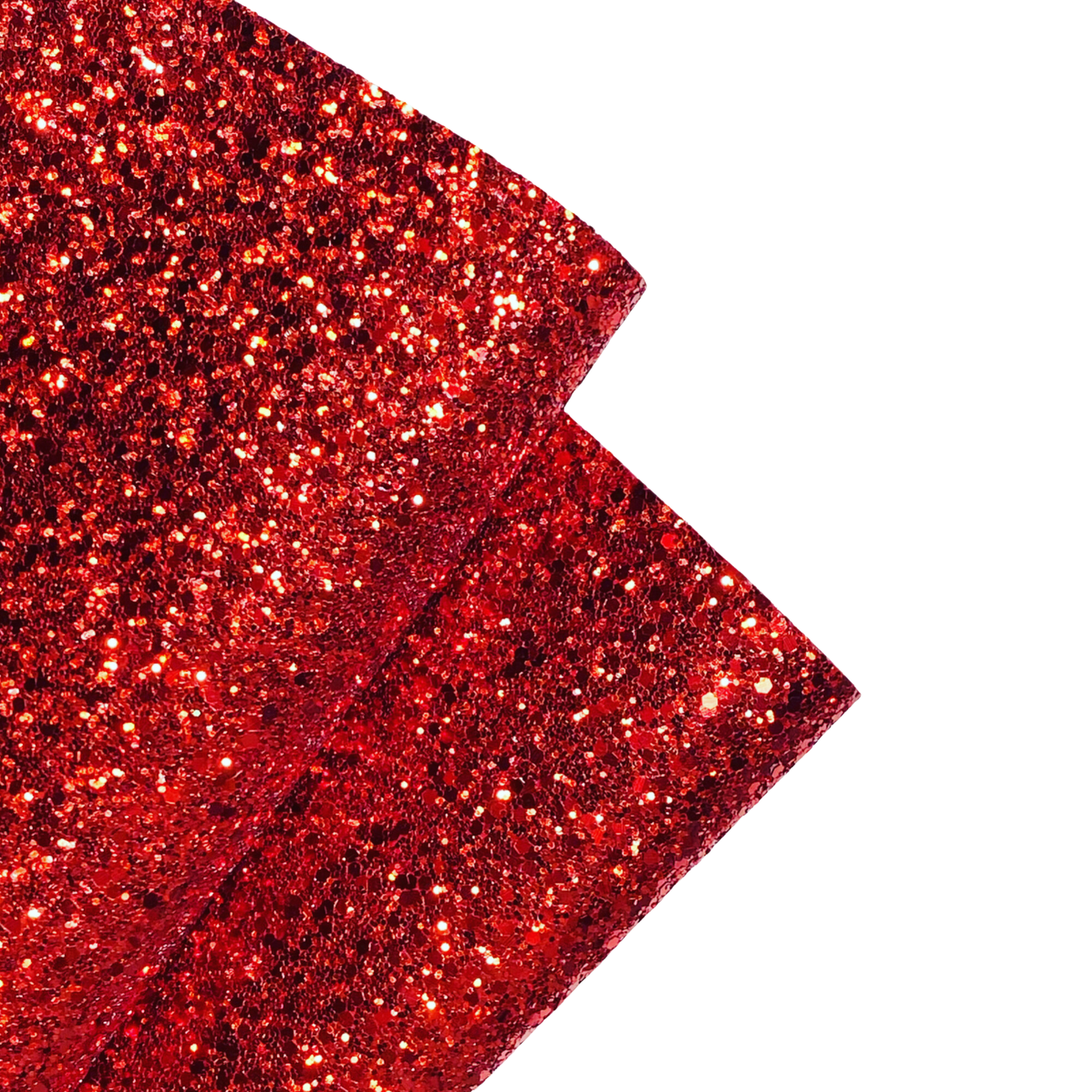 Red Chunky Glitter Felt