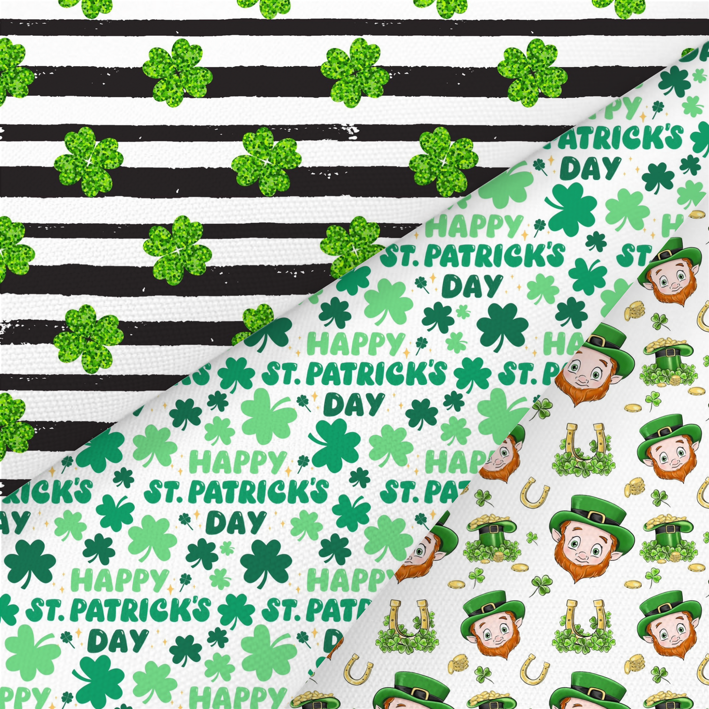 St Patricks Day Printed Fabric