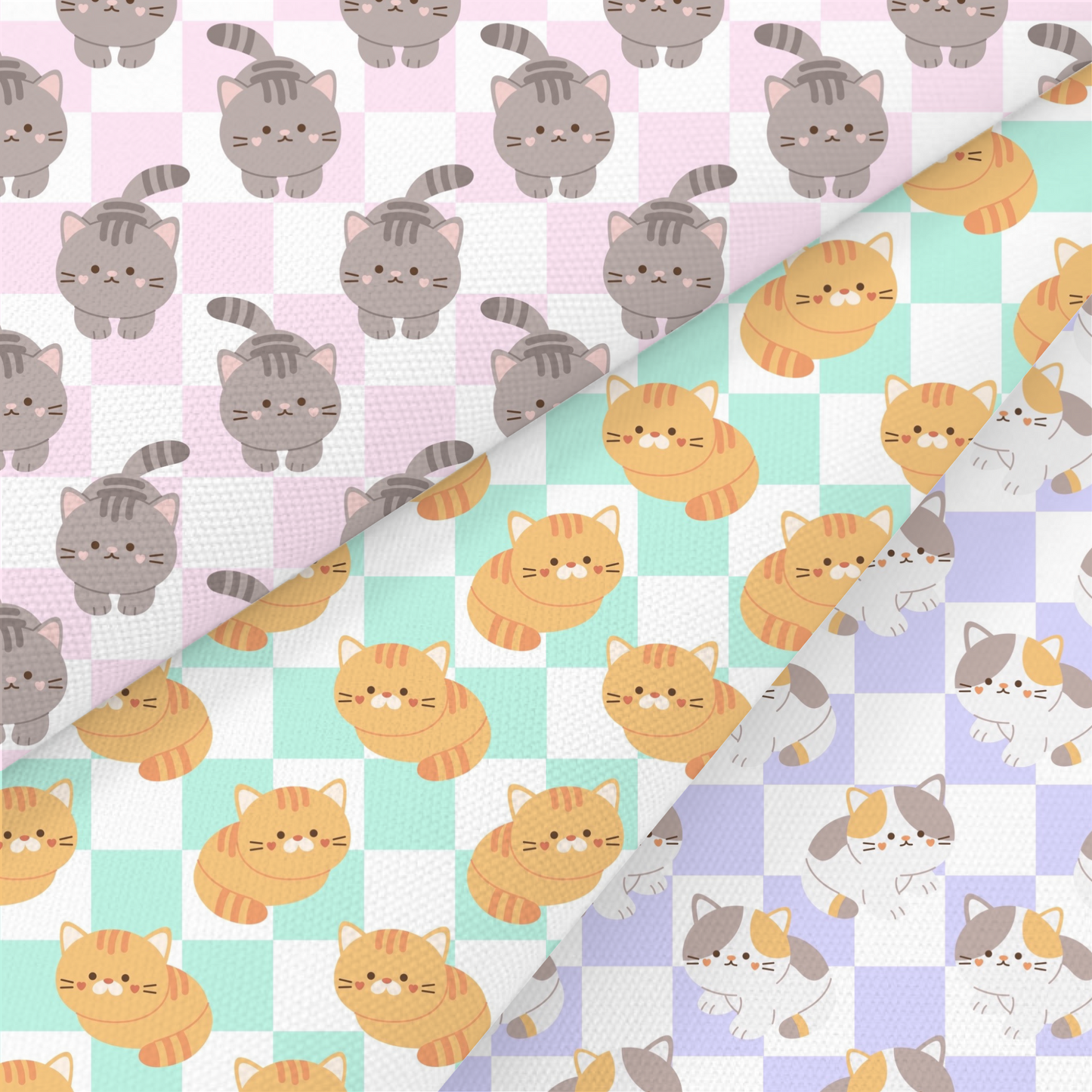 Cat Printed Fabric