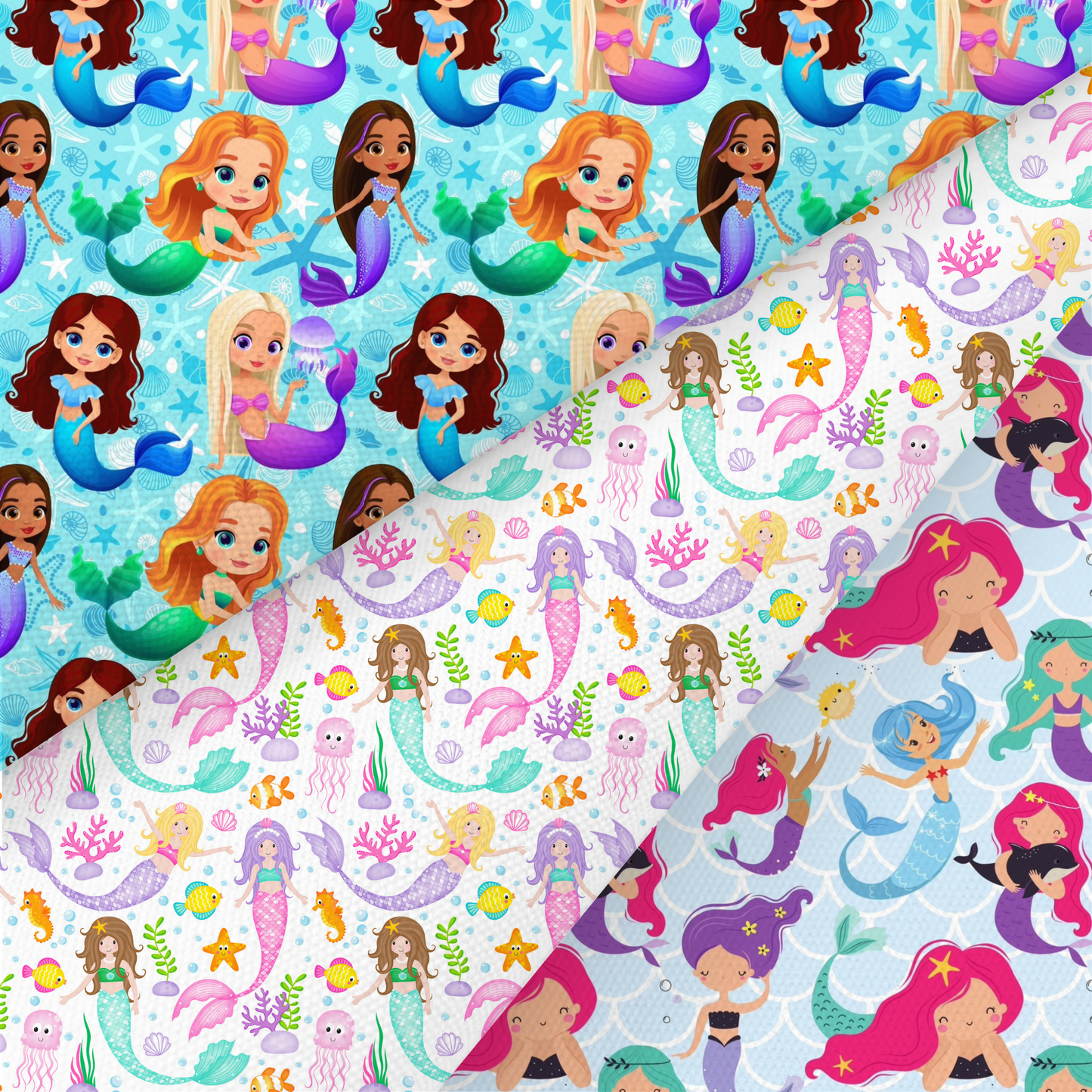 Mermaid Printed Fabric