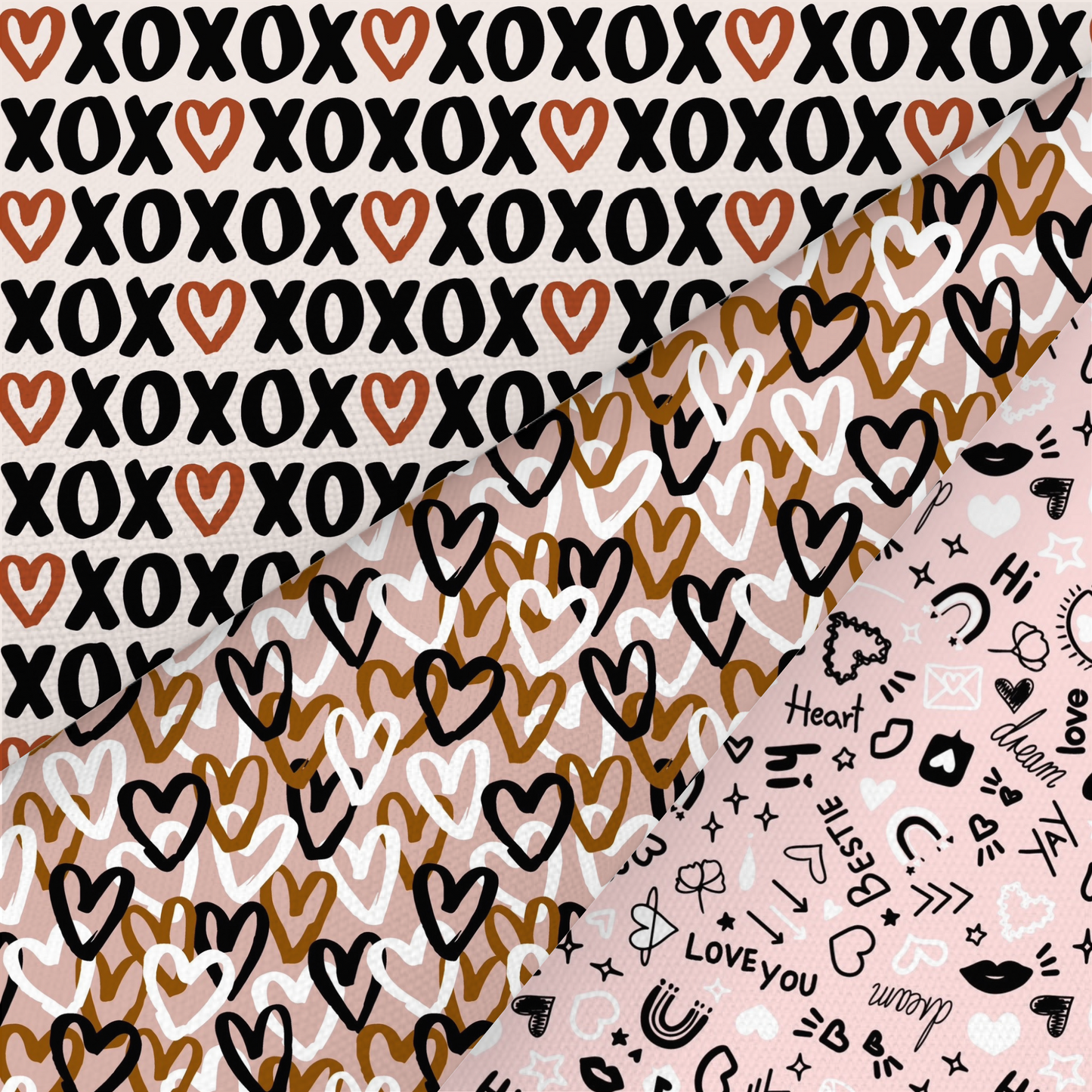 Valentines Printed Fabric