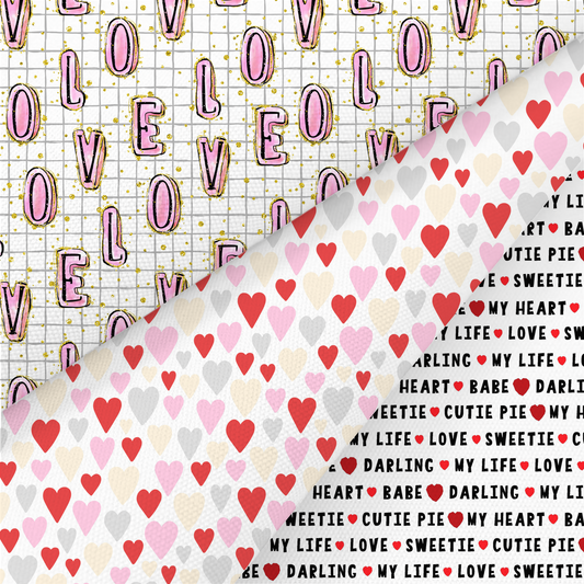 Valentines Printed Fabric