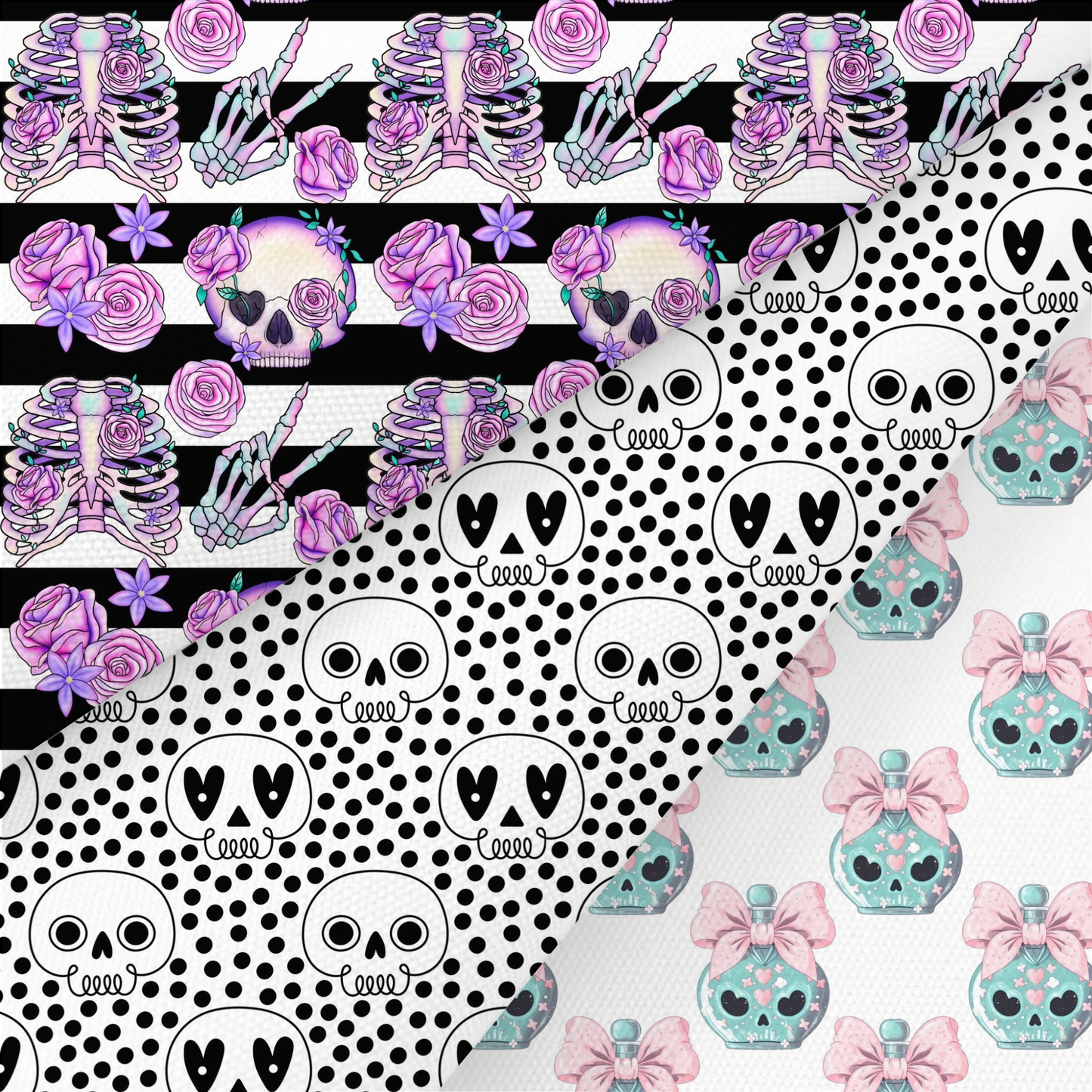 Skull Printed Fabric