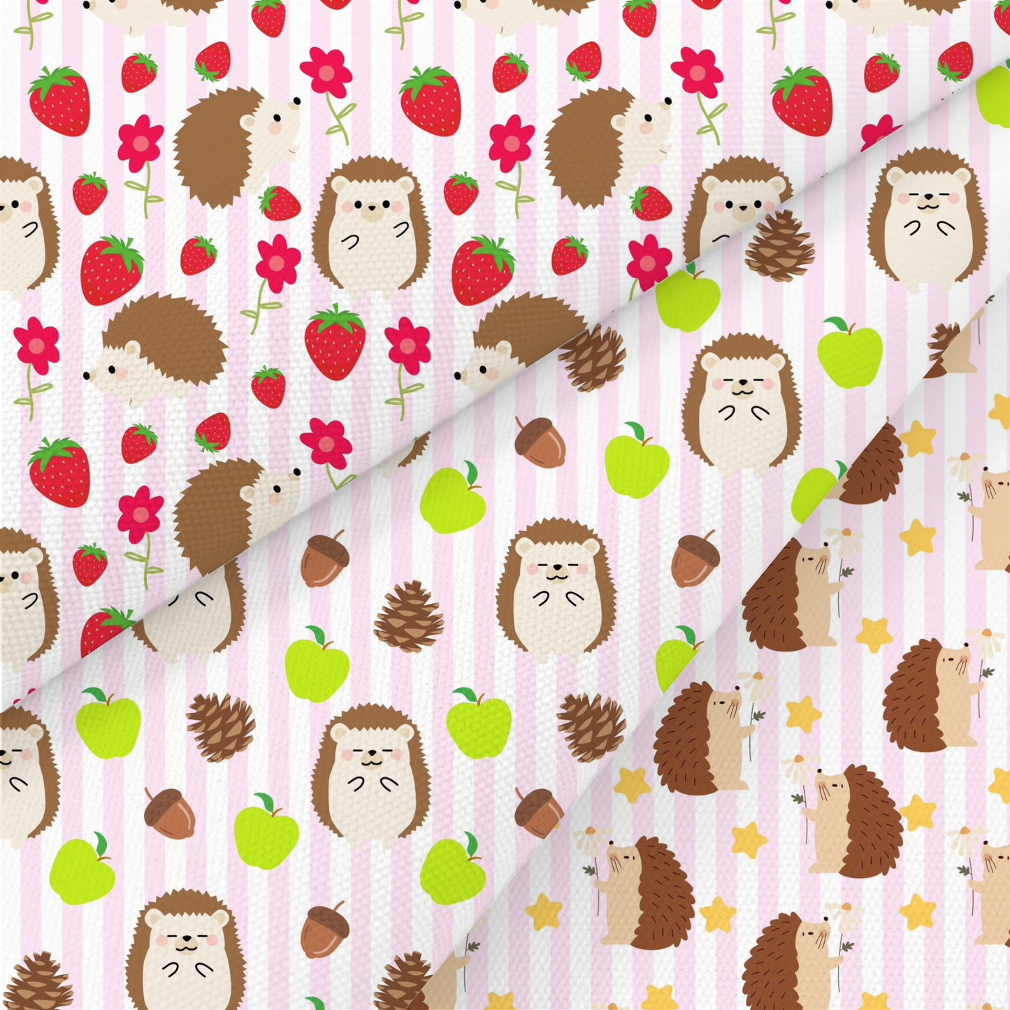 Hedgehog Printed Fabric