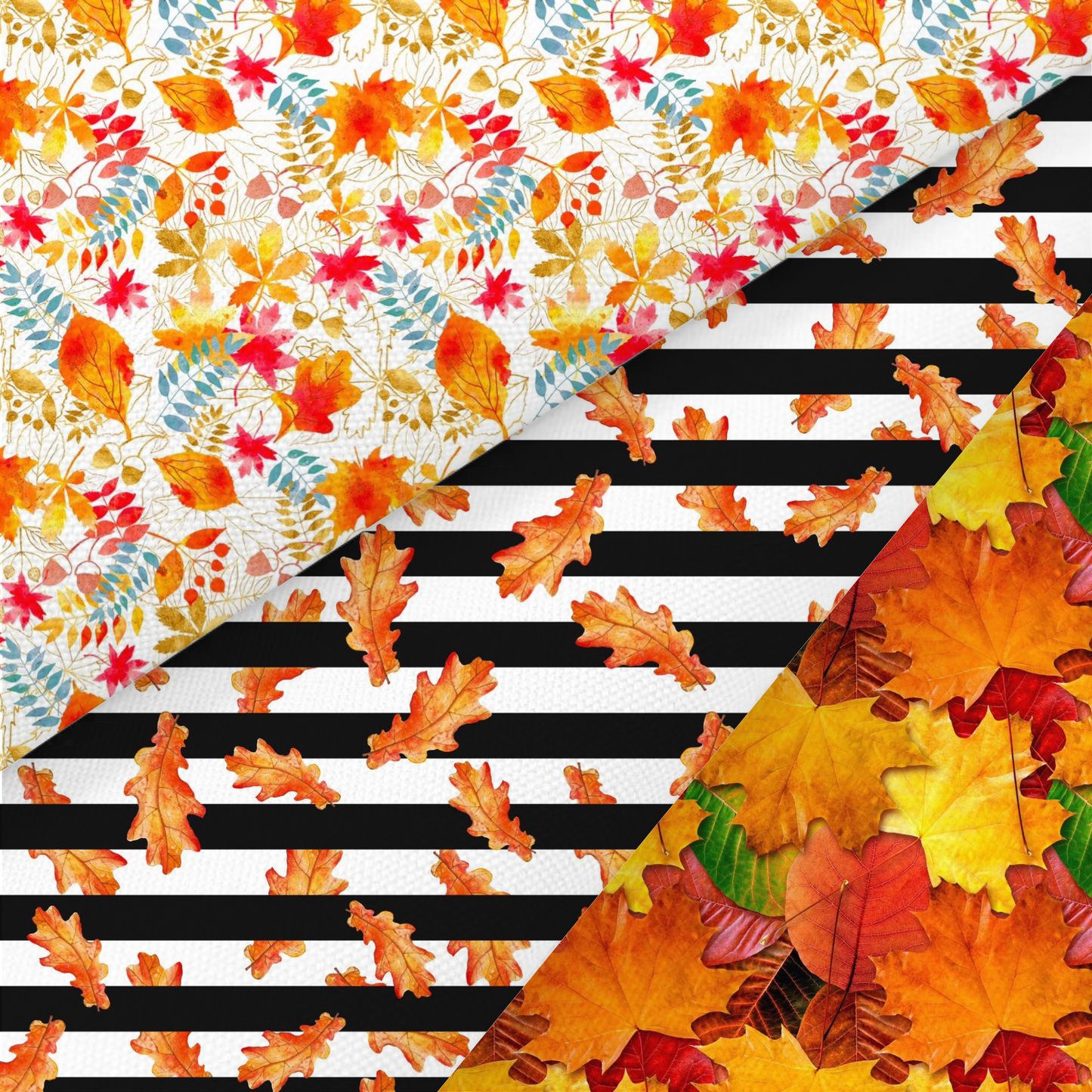 Autumn Florals Printed Fabric