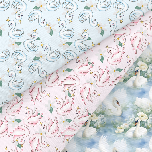 Swan Printed Fabric