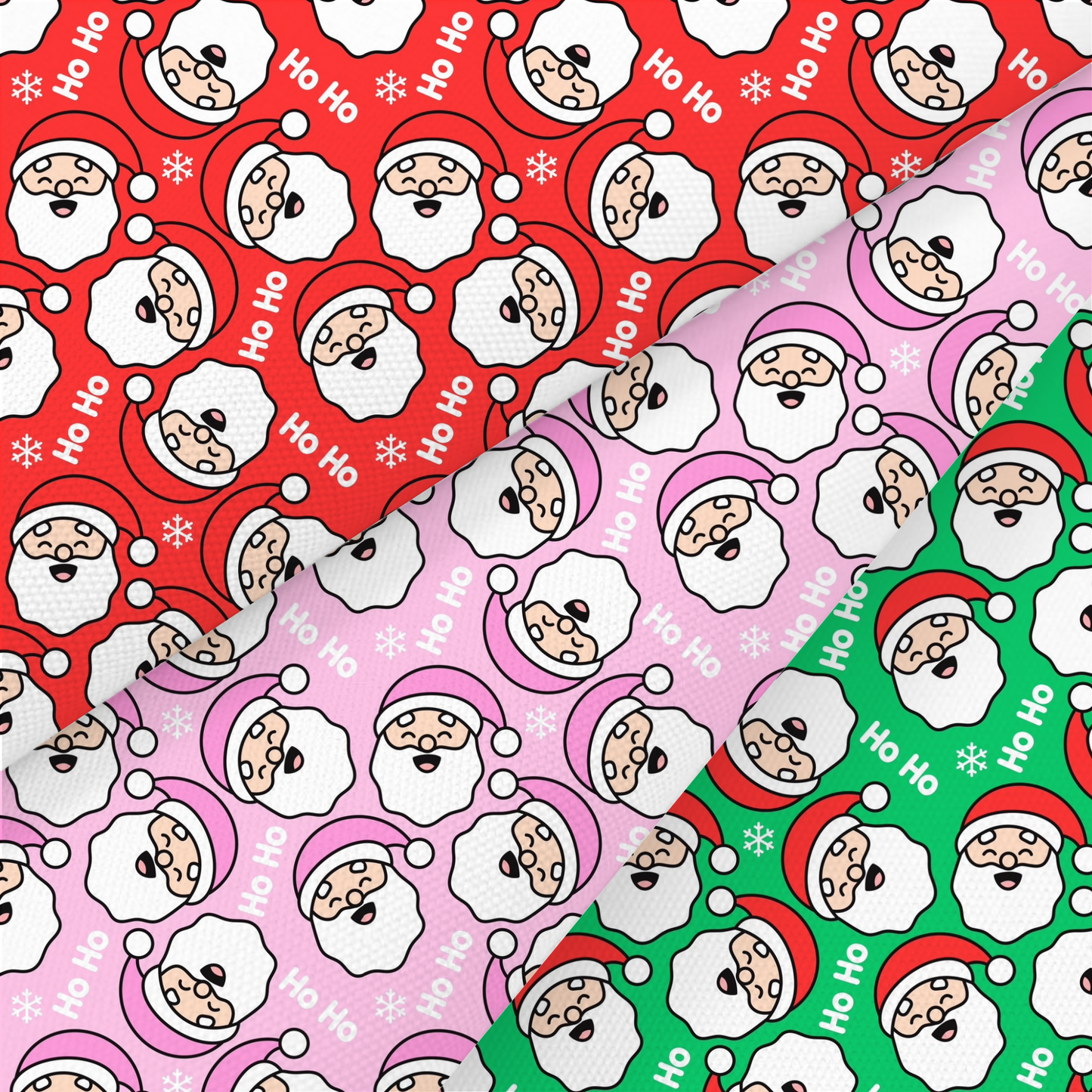 Santas Printed Fabric