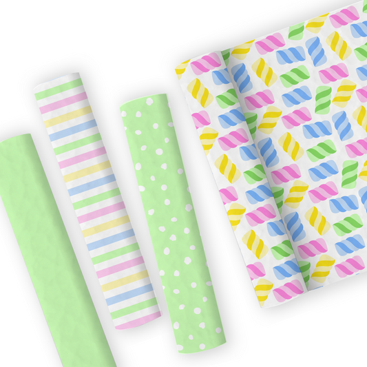 Marshmallow Leatherette And Coordinating Fabrics