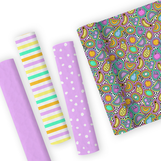 Fruit Leatherette And Coordinating Fabrics