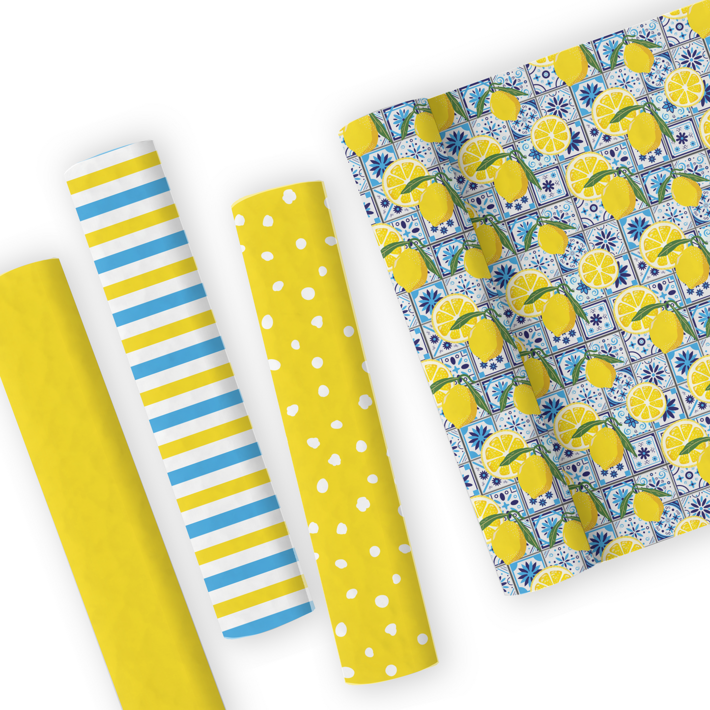 Lemon Leatherette And Coordinating Fabrics